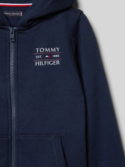 Tommy Hilfiger Kids Sweatjacke mit Label-Print Marine 2