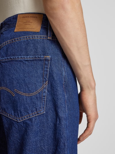Jack & Jones Baggy fit korte jeans in 5-pocketmodel, model 'ALEX' Donkerblauw - 3