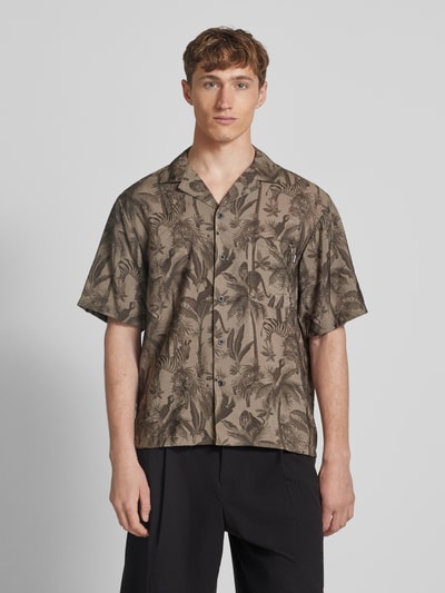 REVIEW Vrijetijdsoverhemd met knoopsluiting Roodbruin - 4