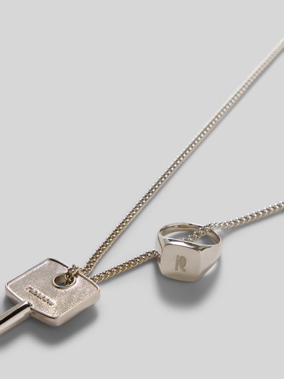 Rabanne Halskette mit Hakenverschluss Silber 2
