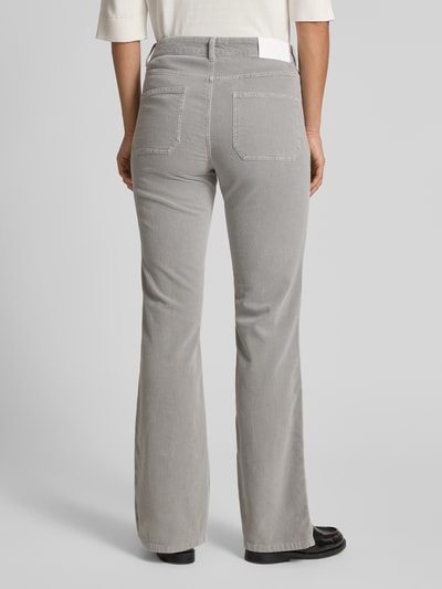 OPUS PANTS Flared Fit Cordhose mit Pattentaschen Modell 'Melly' Hellgrau 5