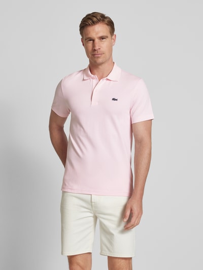 Lacoste Regular Fit Poloshirt mit Label-Badge Hellrosa 4