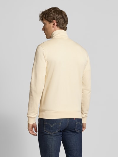 BOSS Orange Regular Fit Sweatjacke aus reiner Baumwolle Ecru 5