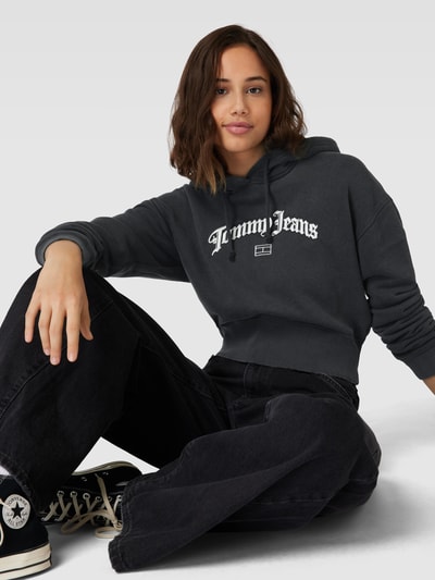 Tommy Jeans Korte hoodie met capuchon Zwart - 3