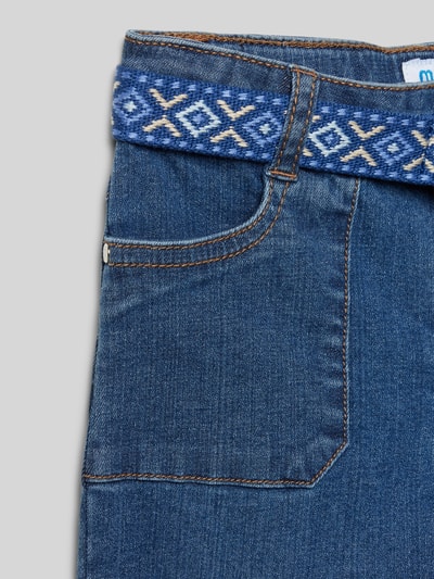 Mayoral Flared Cut Jeans mit Gürtel Blau 2
