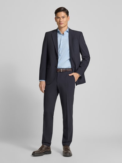 Profuomo Slim fit zakelijk overhemd met haaikraag Blauw - 1