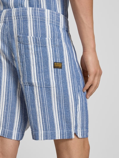 G-Star Raw Regular fit korte broek met structuurmotief, model 'Resort' Blauw - 3