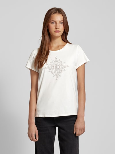 LIU JO SPORT T-shirt met strass-steentjes Wit - 4