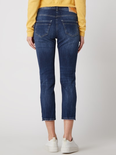 MAC Slim fit jeans met ritszak Blauw - 5