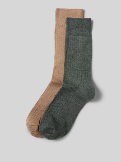 Jake*s Casual Socken mit Strukturmuster im 2er-Pack Hazel 1