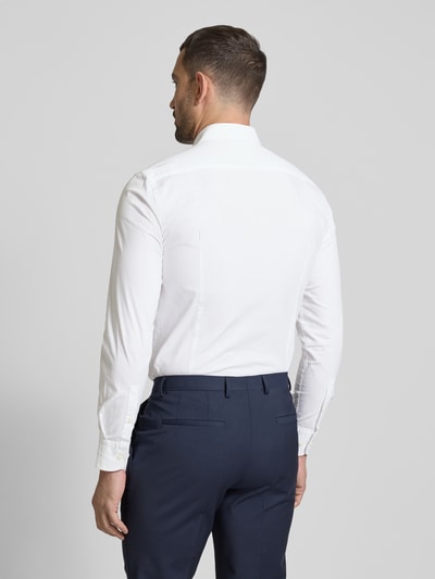 BOSS Slim Fit Businesshemd aus Popeline mit Stretch-Anteil Weiss 5