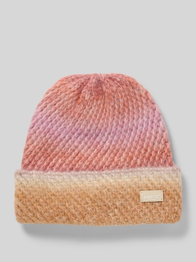 Barts Strickmütze mit Label-Detail Modell 'Fanatail' Orange 1