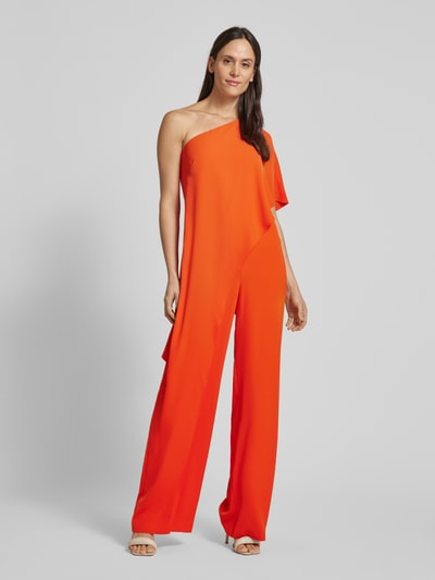 Lauren Ralph Lauren Regular fit jumpsuit met one shoulder-band Oranje - 1