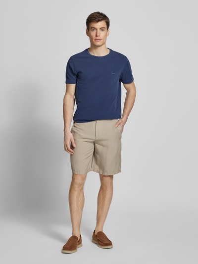 Gant T-Shirt mit Label-Stitching Royal 1