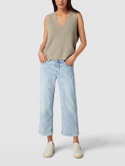 MAC Straight Fit Jeans mit 5-Pocket-Design Modell 'Rich Culotte' Hellblau 1