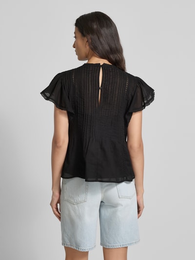Scotch & Soda Regular Fit Bluse aus reiner Baumwolle mit Lochmuster Black 5