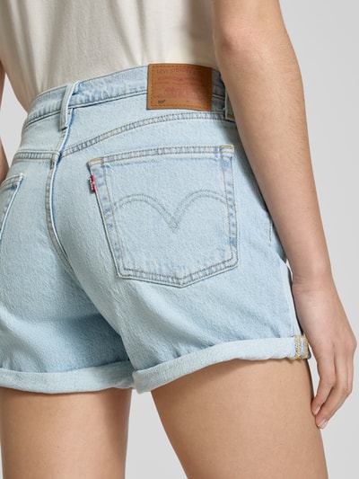 Levi's® Korte regular fit jeans in 5-pocketmodel, model '501®' Lichtblauw - 3