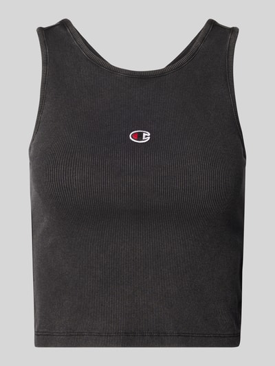 CHAMPION Fitted Fit Crop Top mit Label-Stitching Black 2