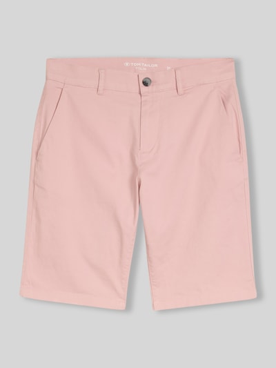 Tom Tailor Slim Fit Chinoshorts aus reiner Baumwolle Pink 2