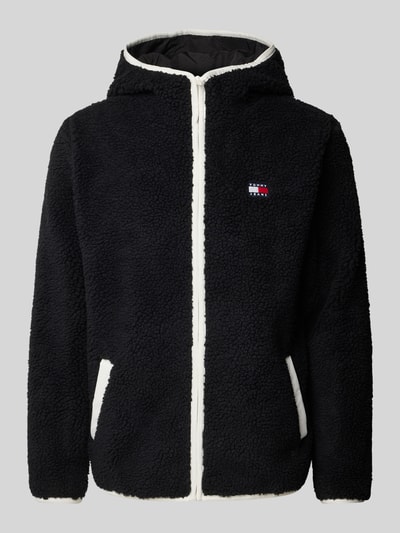 Tommy Jeans Sherpa Jacket mit Label-Patch Black 2