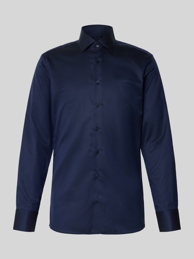 ETERNA Slim Fit Business-Hemd mit Kentkragen Marine 2