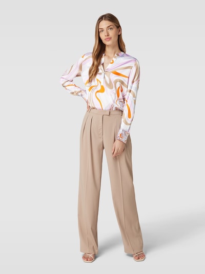 HERZENS Bluse mit V-Ausschnitt Hellrosa 1