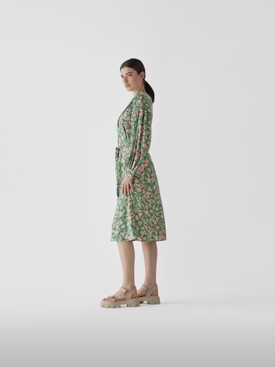 Diane von Furstenberg Midikleid mit floralem Muster Grün 4