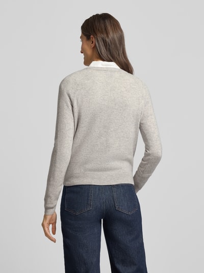 Tommy Hilfiger Regular fit gebreide pullover van een mix van wol en kasjmier Lichtgrijs - 5
