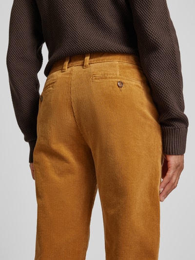 Christian Berg Men Corduroy broek met steekzakken Donkergeel - 3