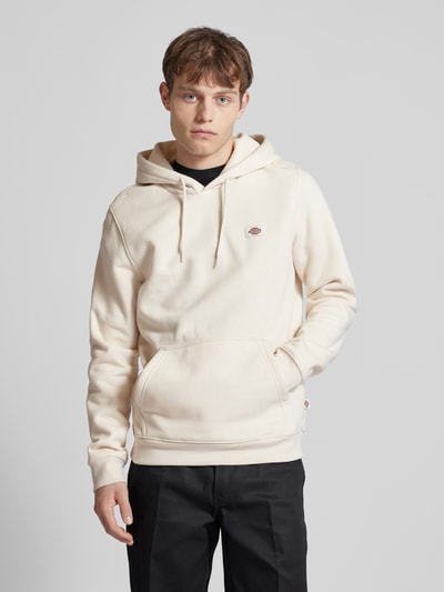 Dickies Hoodie met labelpatch, model 'OAKPORT' Beige - 4