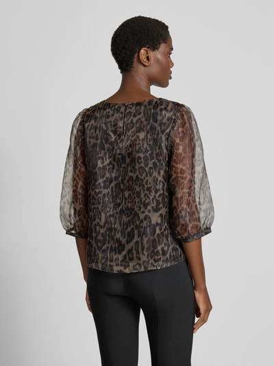 Christian Berg Woman Selection Regular fit blouse van viscose met 3/4-mouwen Beige - 5