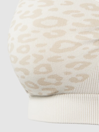 Mamalicious Umstands-BH mit Animal-Print Modell 'SHELBY' Weiss 2