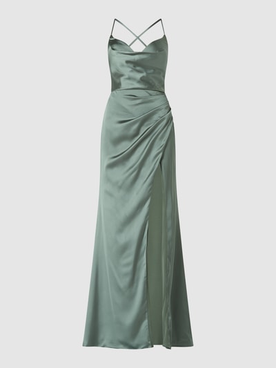 Luxuar Abendkleid aus Satin  Gruen 1