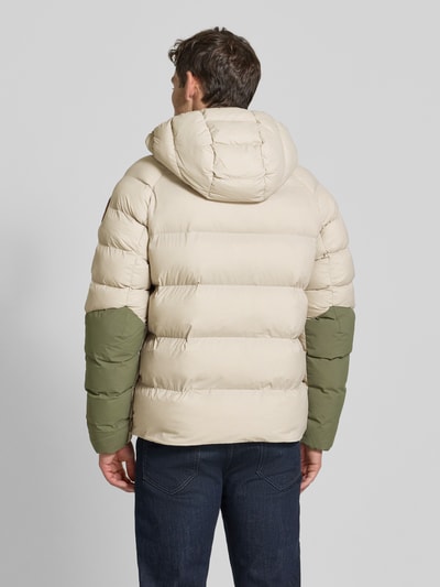 Napapijri Regular Fit Steppjacke mit Logo-Patch Modell 'MOESA' Hellgrau 5