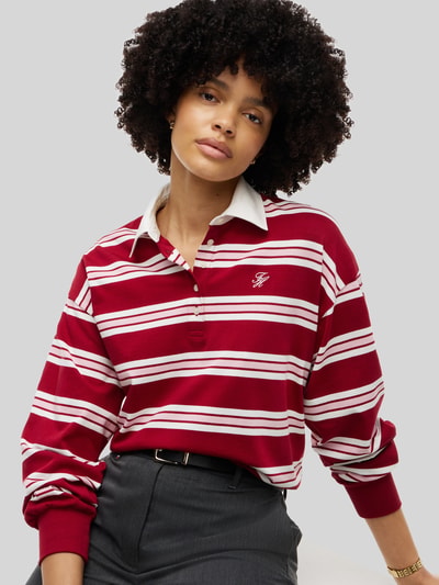 Tommy Hilfiger Langarmshirt aus reiner Baumwolle Kirsche 3