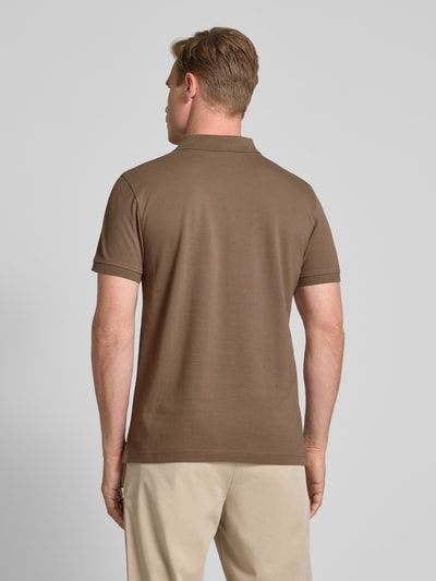 MCNEAL Poloshirt mit Label-Stitching Mittelbraun 5