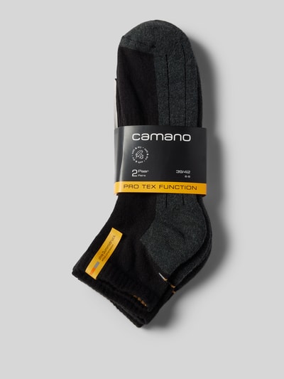 camano Socken mit Feuchtigkeitsregulierung im 2er-Pack Black 3