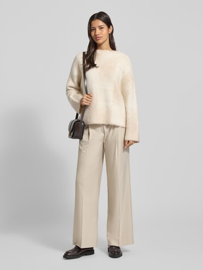 Someday Gebreide pullover met ribboorden, model 'Teonie' Beige gemêleerd - 1