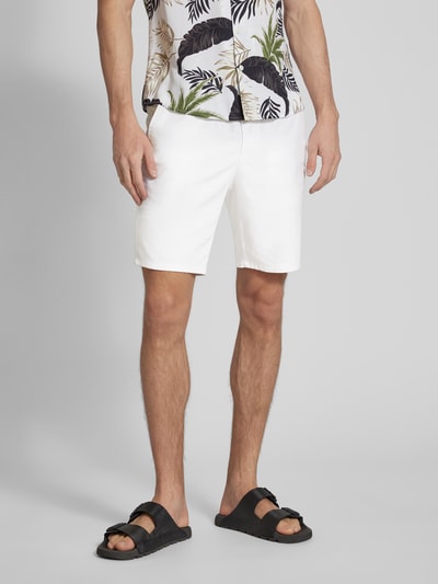 Only & Sons Shorts mit elastischem Bund Modell 'LINUS' Weiss 4