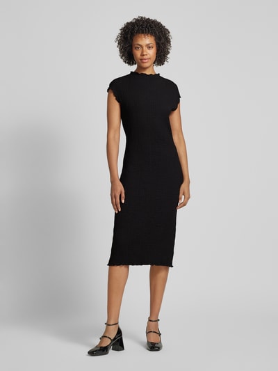 s.Oliver RED LABEL Slim Fit Kleid in Crêpe-Optik Black 4