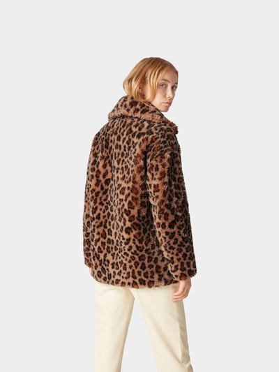 Meteo by Yves Salomon Jacke mit Animal-Print Hellbraun 5