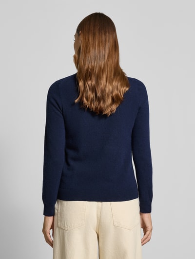 GANT Golf o kroju regular fit z mieszanki wełny model ‘Extrafine’ Granatowy 5