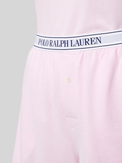 Polo Ralph Lauren Pyjama met logostitching, model 'OXFORD' Roze - 2