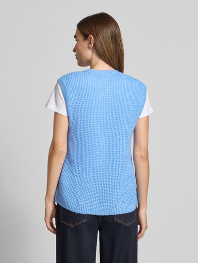 s.Oliver RED LABEL Regular fit spencer met alpaca Lichtblauw - 5