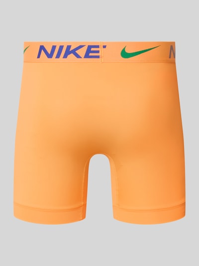 Produktfoto, Pant & Trunk mit Label-Schriftzug im 3er-Pack von Nike w kolorze pomarańczowym, gładka tekstura, kontekst: Herren Pant & Trunk von Nike