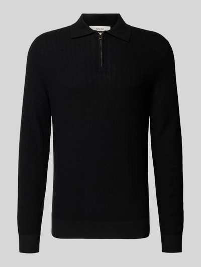 SELECTED HOMME Oversized poloshirt van puur katoen, model 'CRAN' Zwart - 2