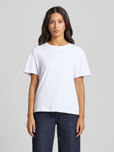 Stefanel T-shirt met ronde hals Wit - 4