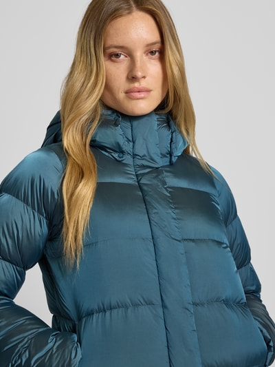 COLUMBIA Kurtka puchowa o kroju regular fit z kapturem model ‘Amaze’ Petrol 3