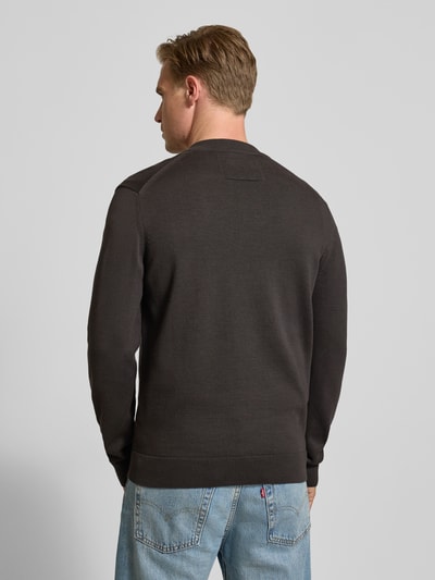 Armedangels Regular Fit Strickjacke aus reiner Bio-Baumwolle Modell 'AGAAMON' Anthrazit 5