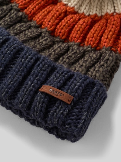 Barts Gebreide muts met pompon, model 'WILHELM' Blauw - 2